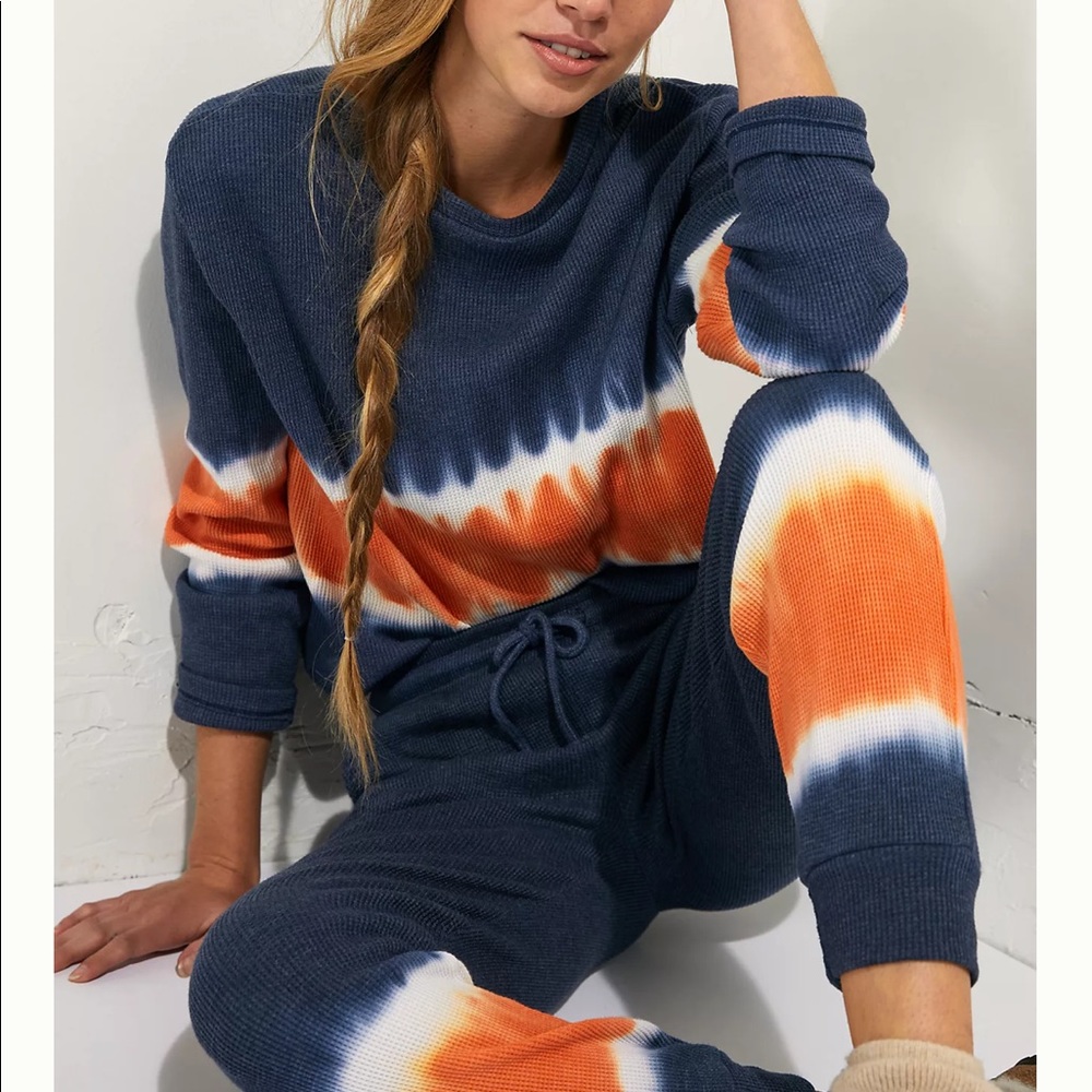 Tara Tie-Dye Waffle Top